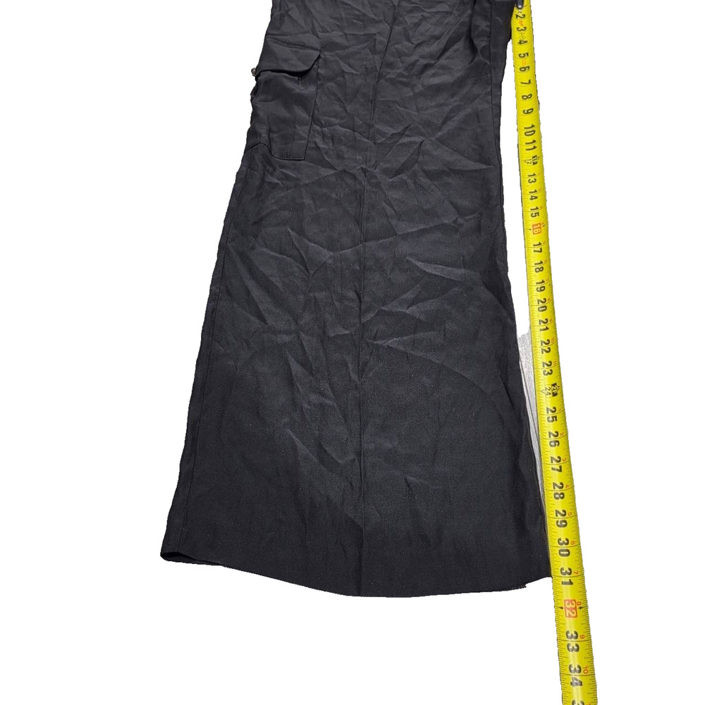 Cynthia Steffe wide legs Silk Jumpsuit Black Sz 12 A005220 - Picture 2 of 9